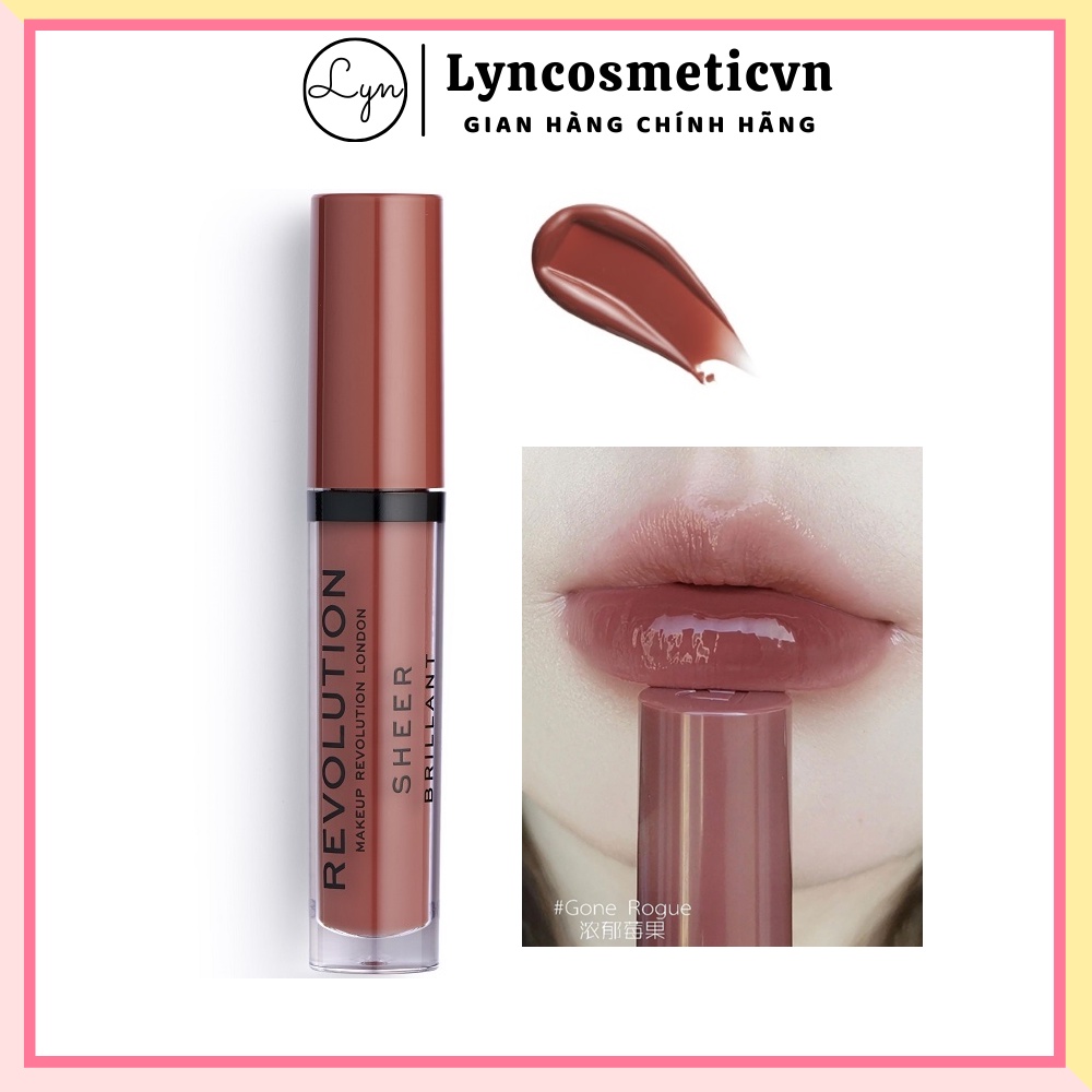 (Bill UK) Son bóng căng mọng môi Revolution Sheer Lip (Anh quốc)