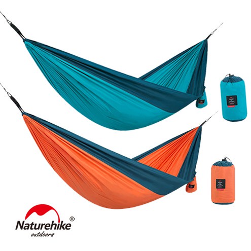 Võng đơn dã ngoại xếp gọn siêu nhẹ bỏ túi đi du lịch picnic phượt cắm trại camping chính hãng NatureHike 290cm