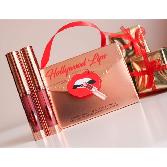 Set Son kem lì CHARLOTTE TILBURY - HOLLYWOOD LIPS (2 minis)