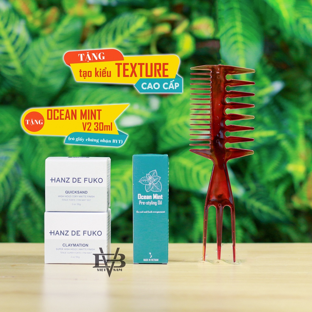 [BẢN 2020 CÓ BOX] Sáp Hanz De Fuko Quicksand 2020 của Mỹ 56gr / 2.oz - Hanz De Fuko Claymation + Tặng Texture + Ocean