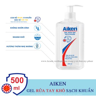 Gel rửa tay Sạch khuẩn Aiken 60ml / 500ml