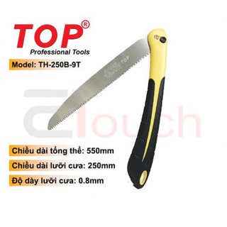 Cưa gỗ 250mm cán xếp gọn top th-250b-9t