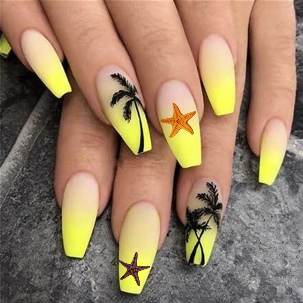 [Hàng mới về] Phụ kiện trang trí móng tay nghệ thuật sao biển 3D nhiều màu thời trang