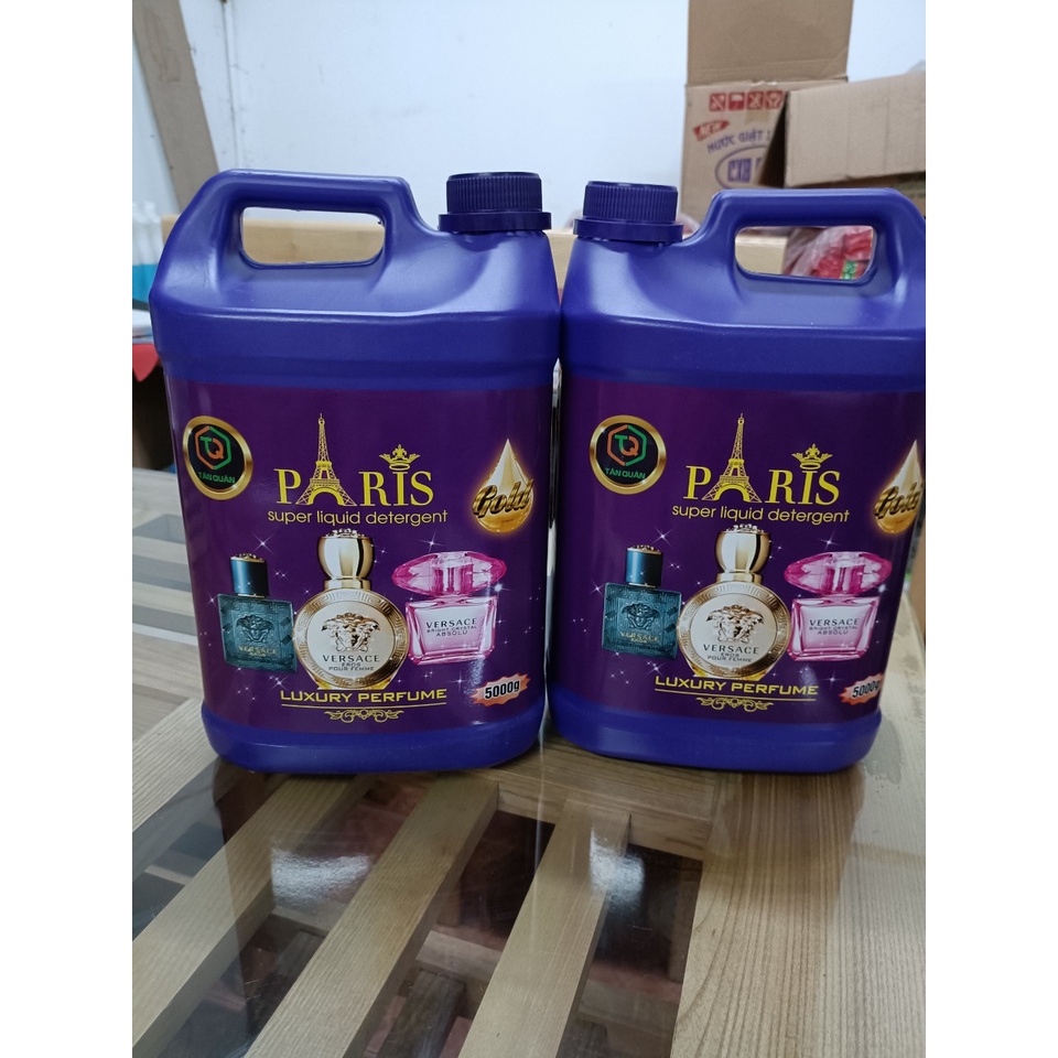 Nước giặt xả 2in1 Paris 5 lít Hương hoa Pháp đam mê