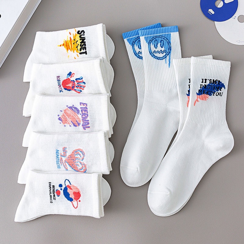 Jiashucheng Vớ Thể Thao Thoáng Khí Phong Cách Nhật Bản Dễ Thương Cho Nữ