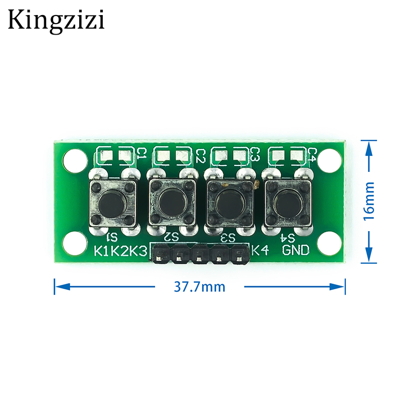 Bộ Bảng Mạch Tạm Thời 1x4 4 Phím Cho Arduino