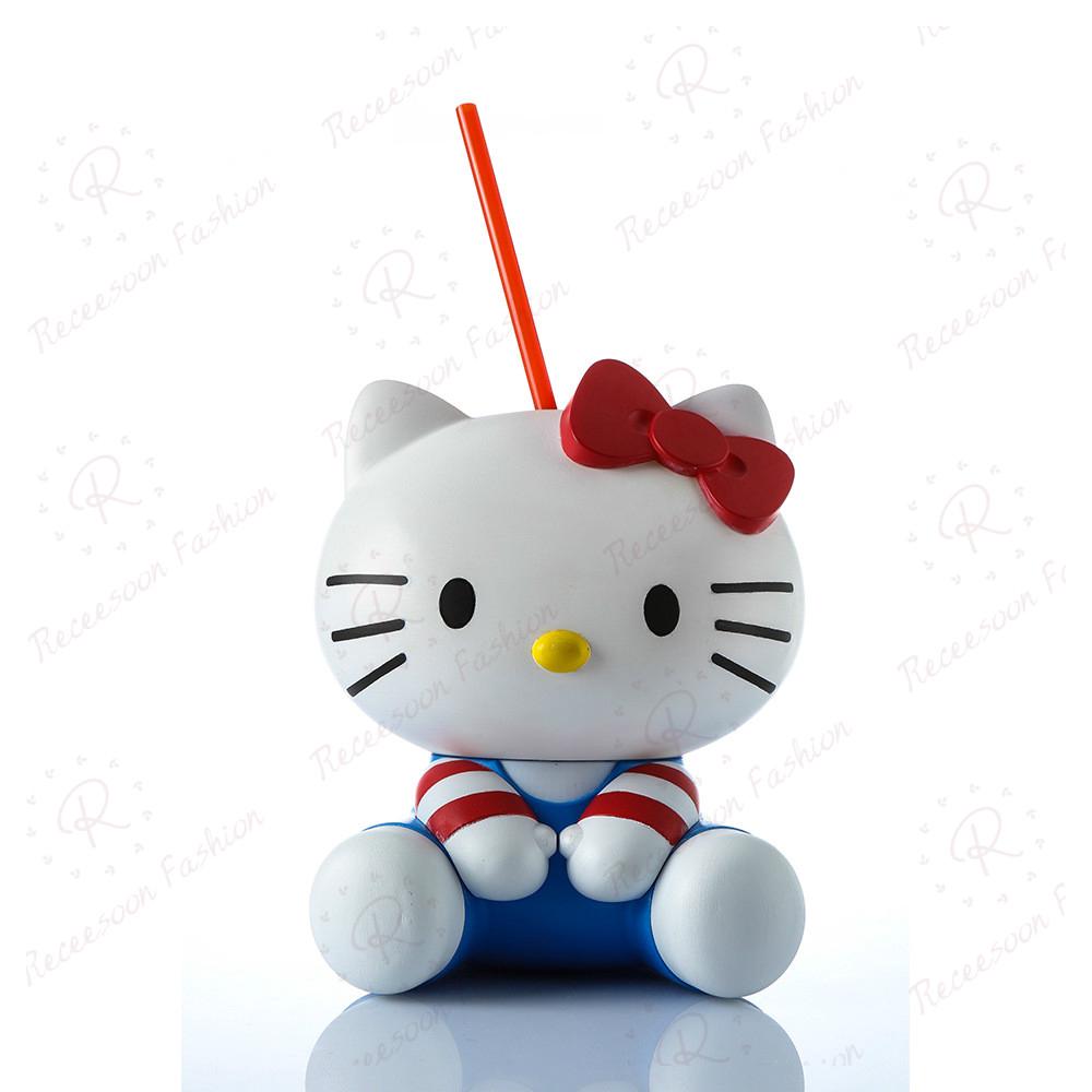 Bình nước Hello Kitty kèm ống hút