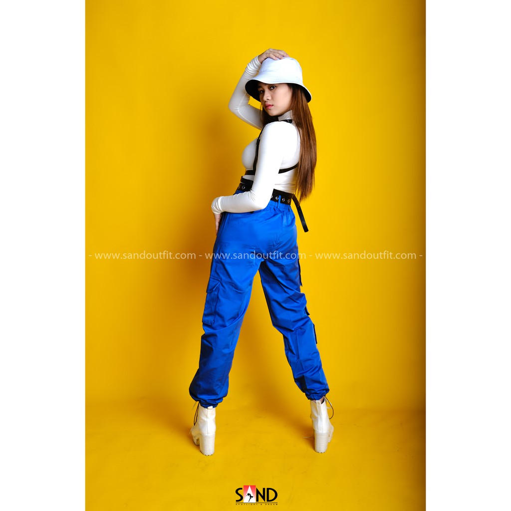 Quần Jogger Túi Hộp Xanh Dương