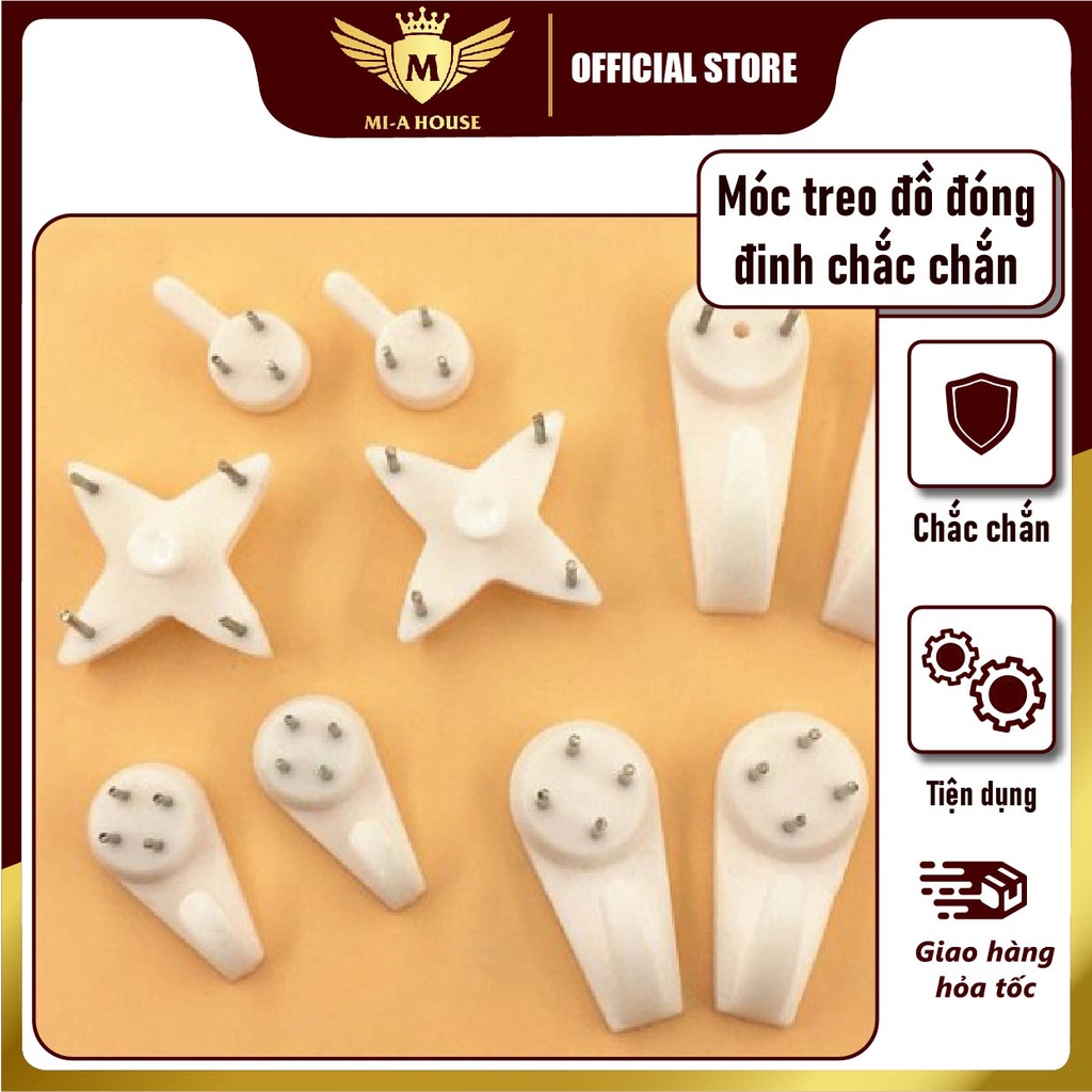Móc treo đồ đóng đinh chắc chắn - Móc treo đồ tiện lợi - giá rẻ