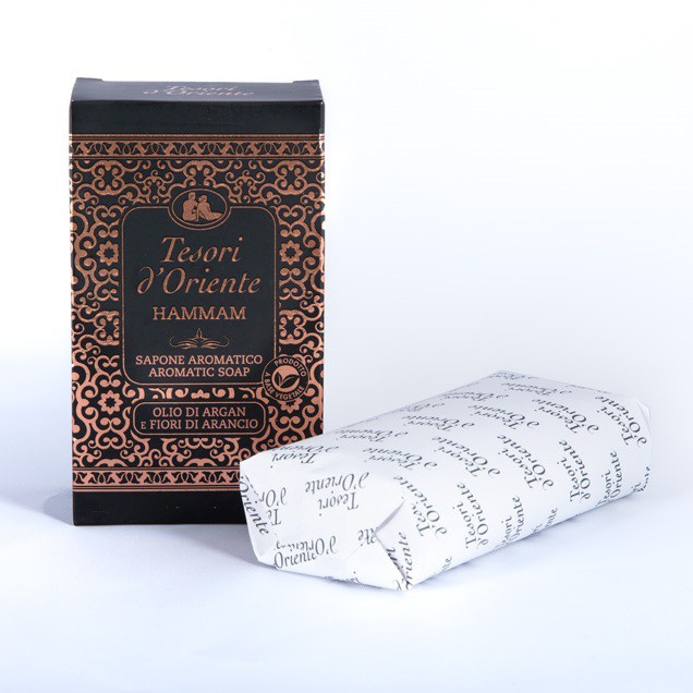 XÀ BÔNG TẮM HƯƠNG NƯỚC HOA TESORI D'ORIENTE HAMMAM TINH DẦU ARGAN 150G