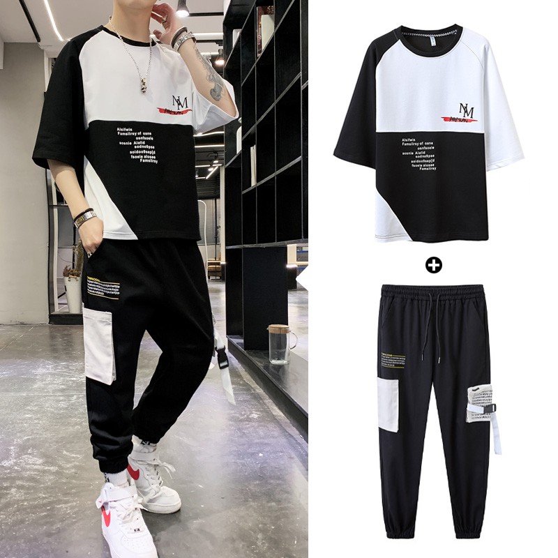 Bộ Quần Áo Thun Nam Mùa Hè Ngắn Tay NM Phối Quần Jogger Túi Hộp Thời Trang Hàn Quốc SEPTEMBERGIRL1989 SET NAM 90000100C | BigBuy360 - bigbuy360.vn