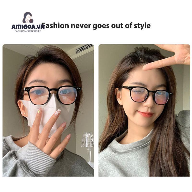 ✨✨Mắt Kính Màu Đen Gọng Tròn Thời Trang Cho Nữ