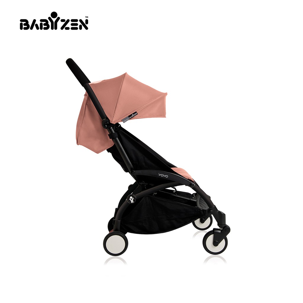 Bộ màn chụp và đệm xe đẩy YOYO 6+ Hồng Đất Babyzen