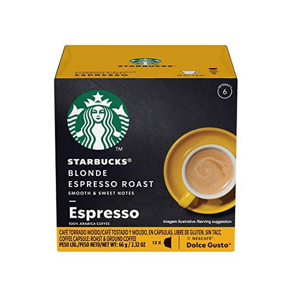 Viên nén cà phê Dolce Gusto - Starbucks Blonde Roast Espresso - 12 Viên