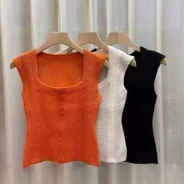 Áo Nữ Ôm Body Cổ Vuông Sexy 3 Màu Smide Clothing
