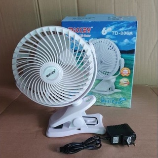 (mới cổng sạc type C) Quạt tích điện mickey TD 806A