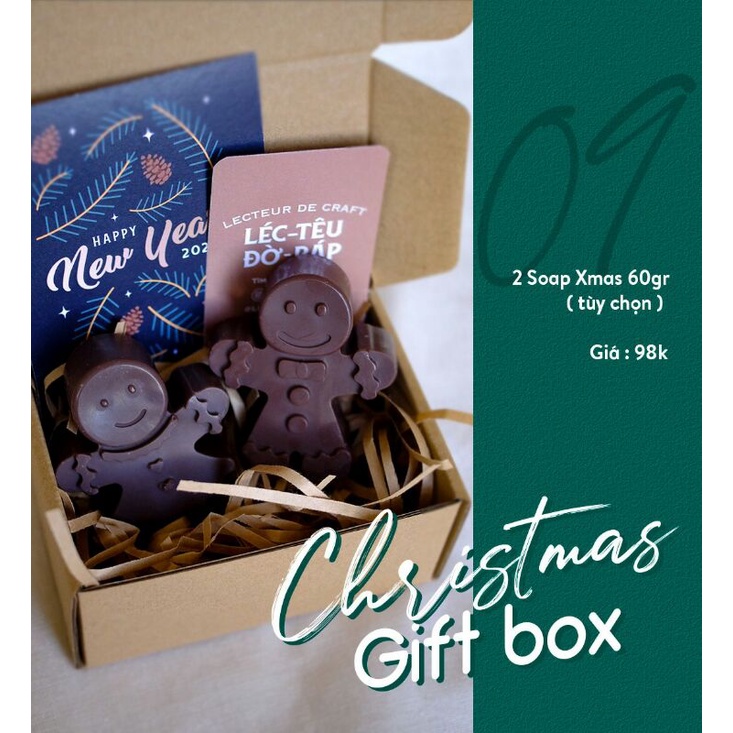 Xà phòng tạo hình Giáng Sinh 60gram giúp dưỡng da phù hợp làm quà tặng Noel | BigBuy360 - bigbuy360.vn