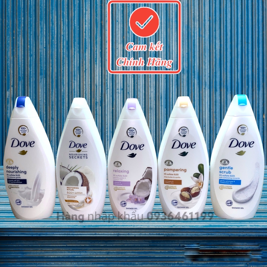 Sữa Tắm Dove Cao Cấp 500ml và 750ml