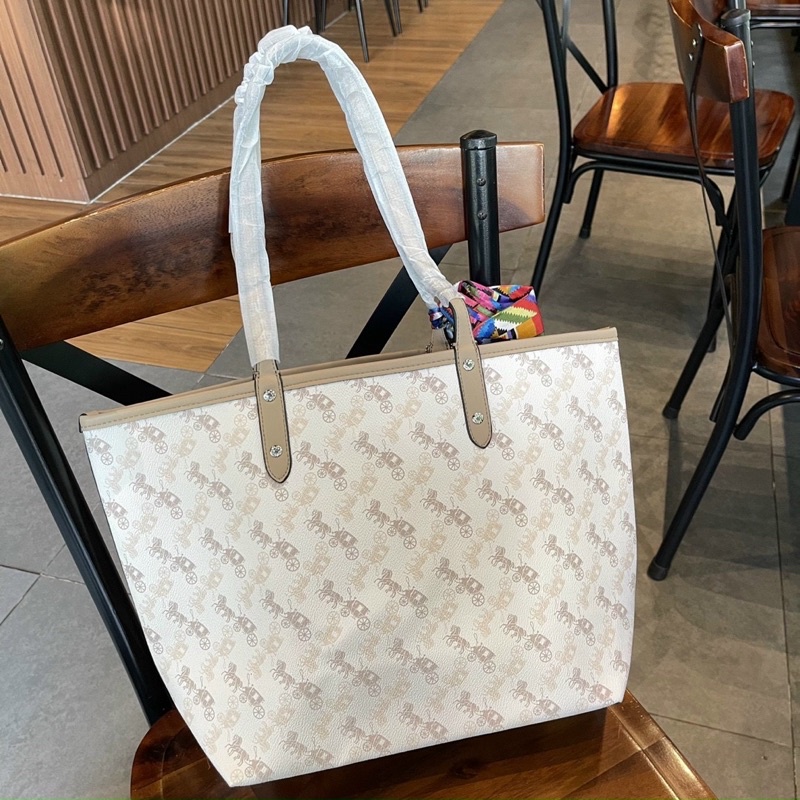 TÚI COẠCH TOTE 2 MẶT KÈM KHĂN MÀU 1