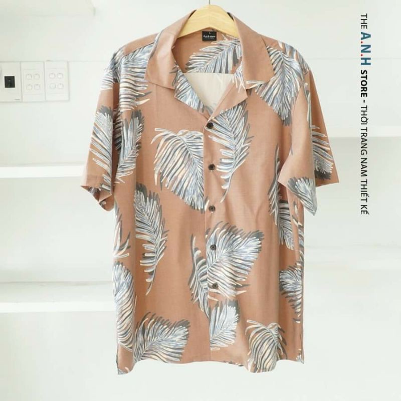 Áo sơ mi cotton họa tiết