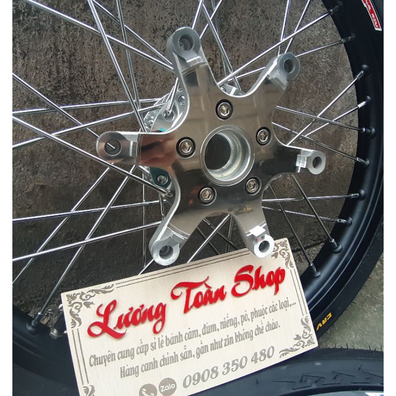 Bánh căm WINNER niềng nhôm YOKO căm đùm mạ crom full vỏ ruột CRV 60- 70 gắn như zin