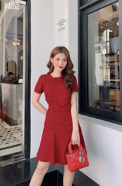 Đầm nhún đuôi cá (có 3 màu, ảnh thật)