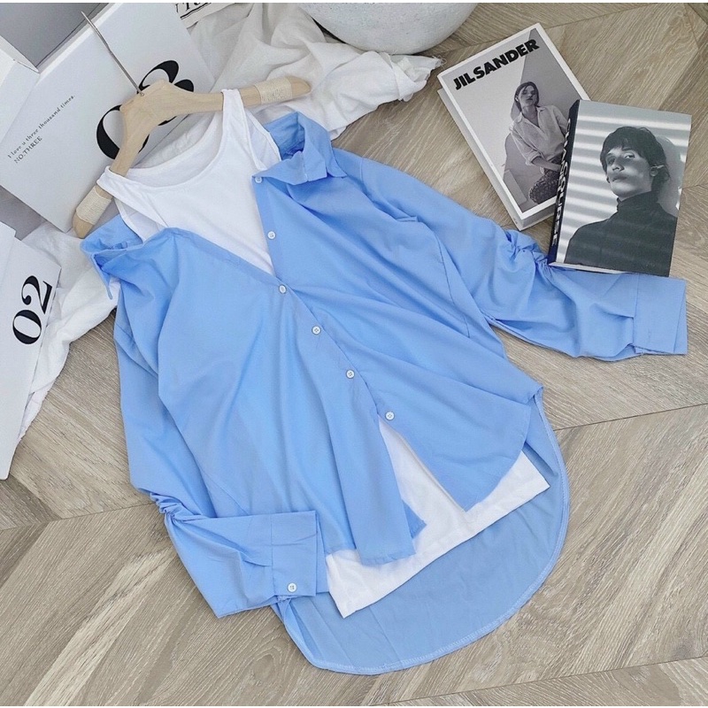 SET ĐẦM SM XANH LAI BẦU KÈM ÁO 3 LỖ