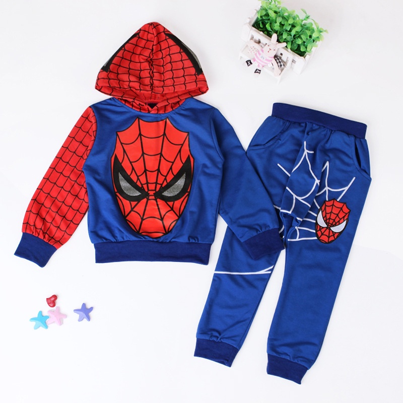 Set Áo Hoodie Và Quần Dài Thời Trang Năng Động Cho Bé Trai Akkku