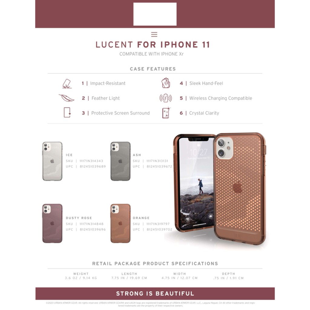 Ốp lưng UAG Lucent cho iPhone 11