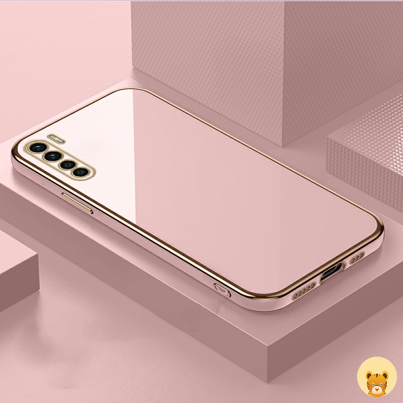 Ốp Điện Thoại Mạ Điện 7 Màu Sang Trọng Đơn Giản Dành Cho Oppo Reno 3