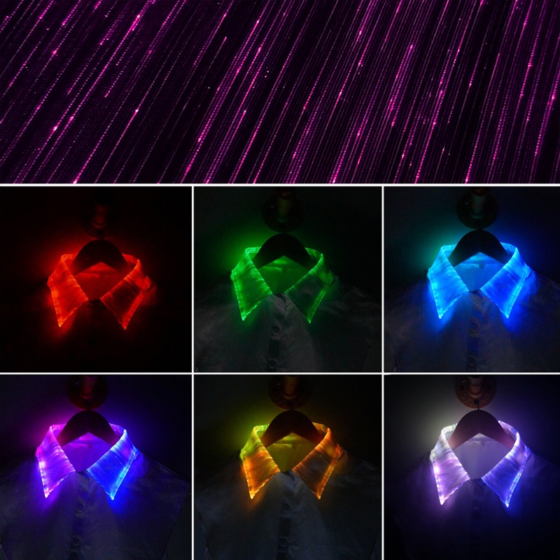 Cổ Áo Sơ Mi Crop Top Có Đèn LED Phát Sáng Nhiều Màu Sắc Dành Cho Nữ