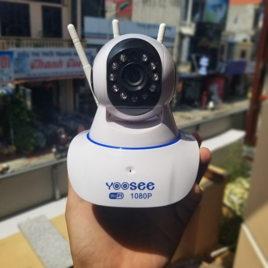 Camera wifi yoosee 3 râu Ful HD- 1080P xoay 360 Thế hệ mới hình ảnh sắc nét 2.0mp ,10 đèn hồng ngoại, ghi âm đàm thoại