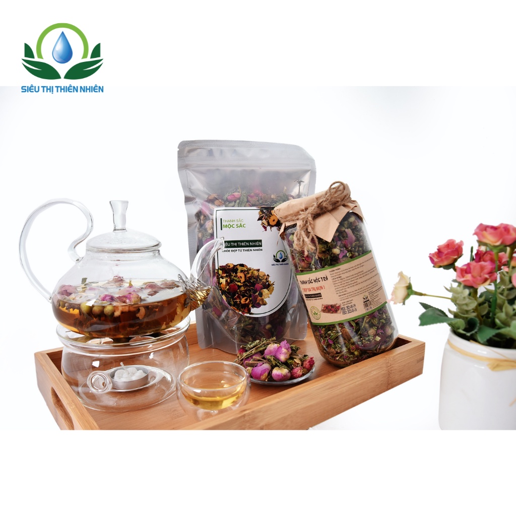 Thanh Sắc Mộc Trà SIÊU THỊ THIÊN NHIÊN Hỗ Trợ Giảm Bớt Mụn Nhọt Và Làm Trắng Sáng Da 100G - 200G