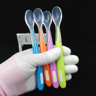 Thìa ăn dặm Silicon cán dài