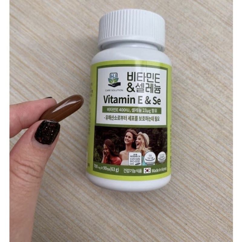Vitamin E vs Selenium 700mg hộp 90