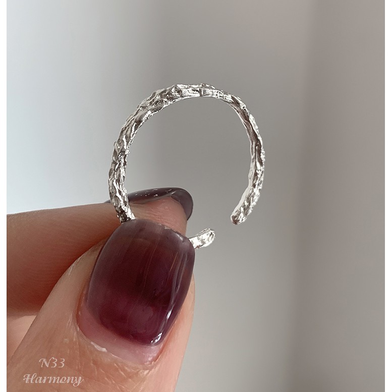Nhẫn bạc nữ đơn giản Emily thiết kế đính đá sang chảnh, nữ tính, xinh xắn N33| TRANG SỨC BẠC HARMONY