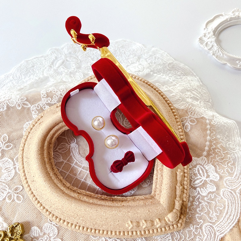 Hộp Đựng Trang Sức Hình Đàn Violin Sáng Tạo