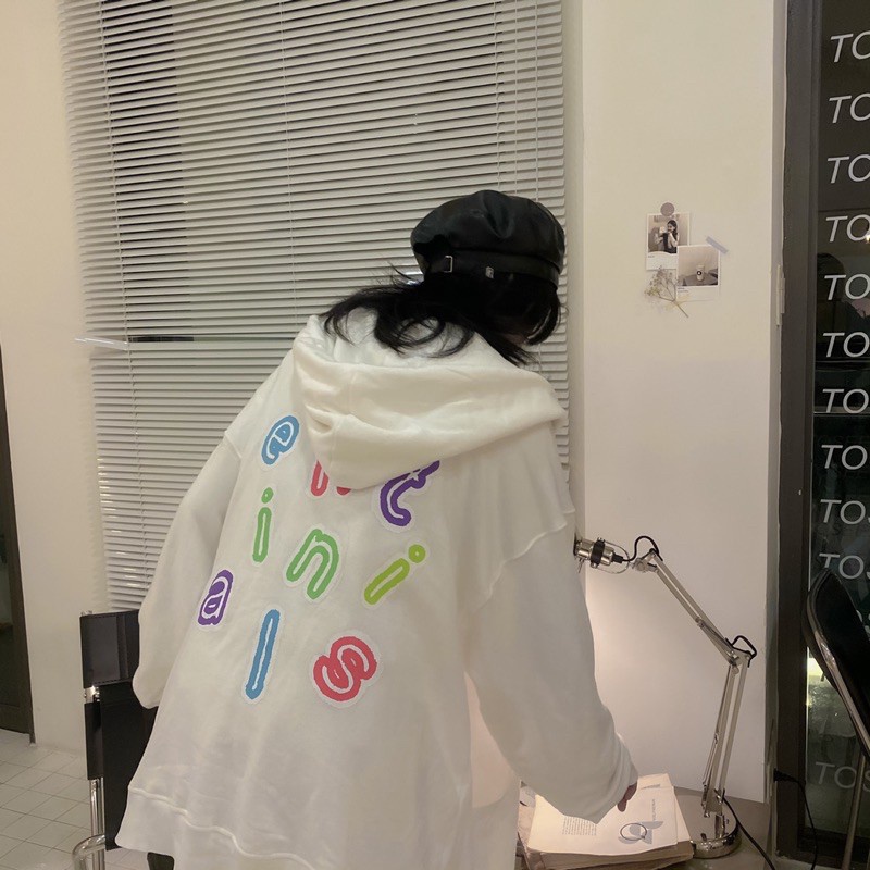 Áo khoác nỉ Unisex ENT áo hoodie form rộng dây kéo mũ cá tính - GENZOO