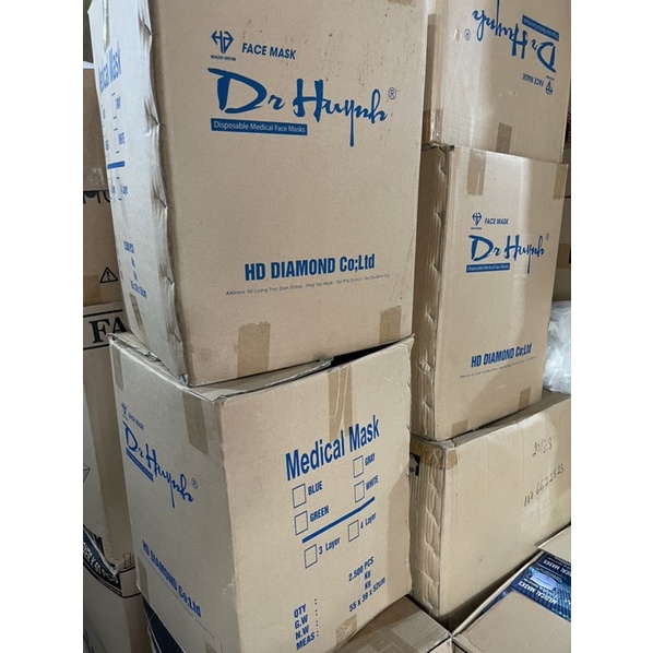 khẩu trang N95 có van , Dr.Huynh, màu trắng , hộp 5 cái.