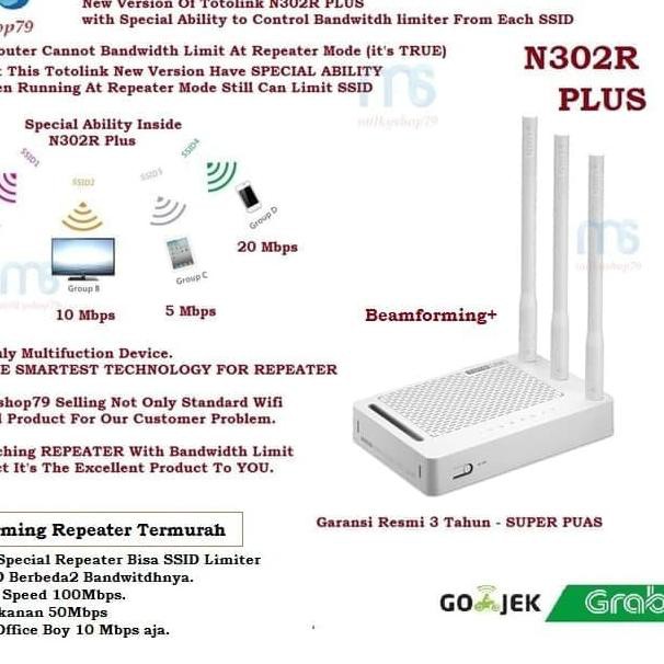 Bộ Phát Sóng Wifi Totolink N302R Plus