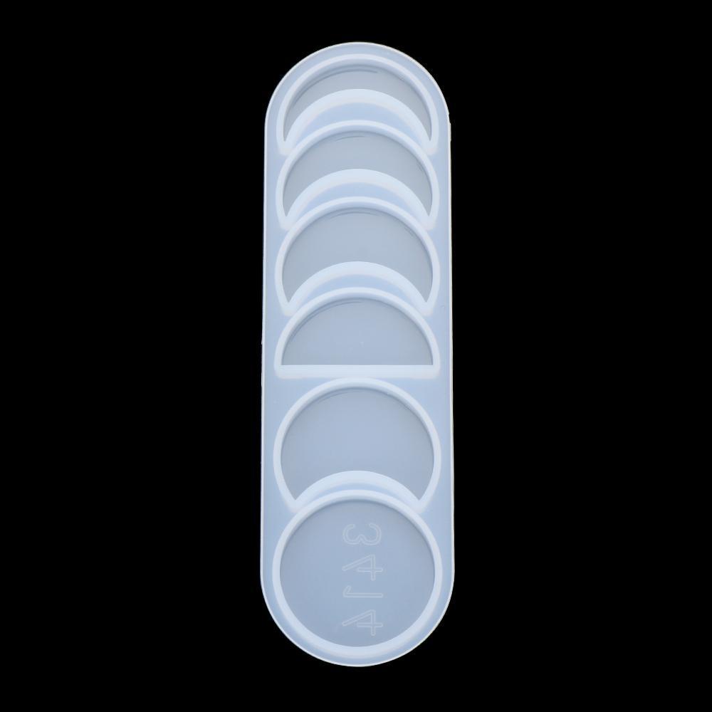 KUNHEV Khuôn Nhựa Hình Hoa Mẫu Đơn Trang Trí Nhà Cửa|Khuôn Làm Đế Lót Ly Bằng Epoxy DIY