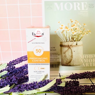 Kem Chống Nắng Trang Điểm Eucerin Sun Creme Face-Tinted CC Cream SPF50+ (50 ml)