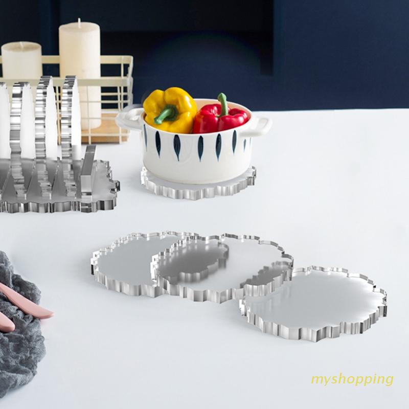 Khuôn Silicone Làm Đế Lót Ly Hình Bông Hoa