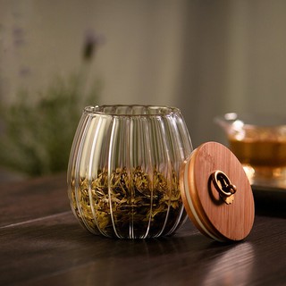Hũ thuỷ tinh nắp gỗ 800ml