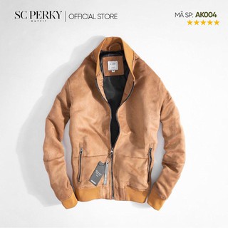 Áo Khoác Bomber Da - SC Perky Outfit - Chất liệu da mềm mịn, kiểu dáng trẻ trung - MSP AK004