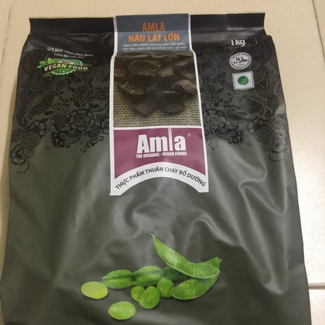 THỰC PHẨM CHAY AMLA - 1kg  AMLA NÂU LÁT LỚN thuần chay nhiều dinh dưỡng