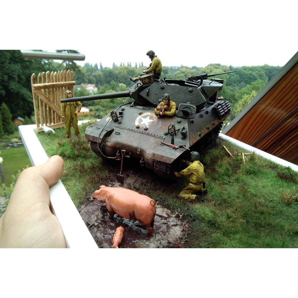 Mô hình lắp ráp xe tăng quân sự Mỹ 1/35 SCALE U.S. TANK DESTROYER M10 (MID PRODUCTION) Tamiya 35350 - GDC