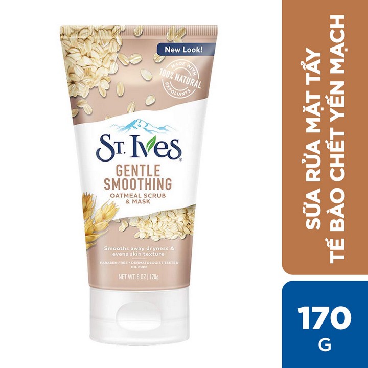 Sữa rửa mặt tẩy tết bào chết St.Ives yến mạch 170g | BigBuy360 - bigbuy360.vn