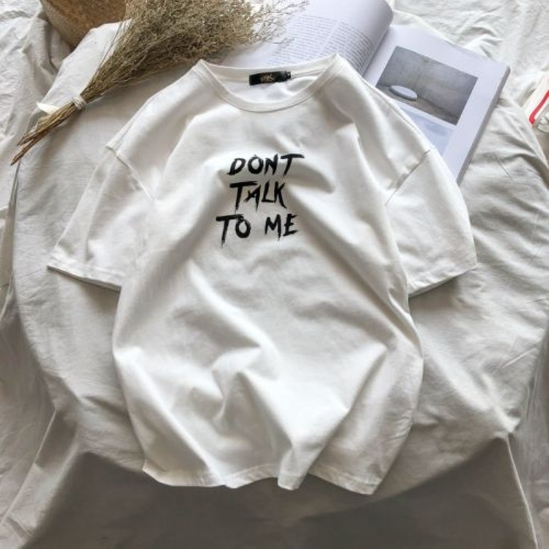 Áo thun tay lỡ KOMBOH phông Unisex nam nữ oversize form rộng DONT TALK TO ME - A57