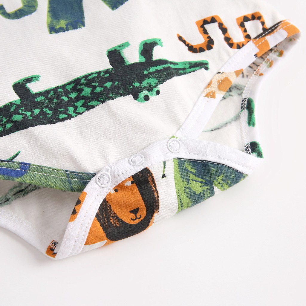 Sanlutoz Sơ sinh Thời trang Bông Tay áo dài Đứa bé Áo liền quần